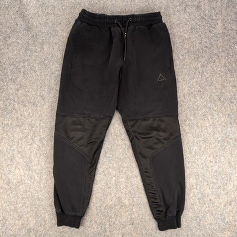 Arrowhead Sweatpants Mens Medium Black Knit Pockets Gym Athletic Joggers